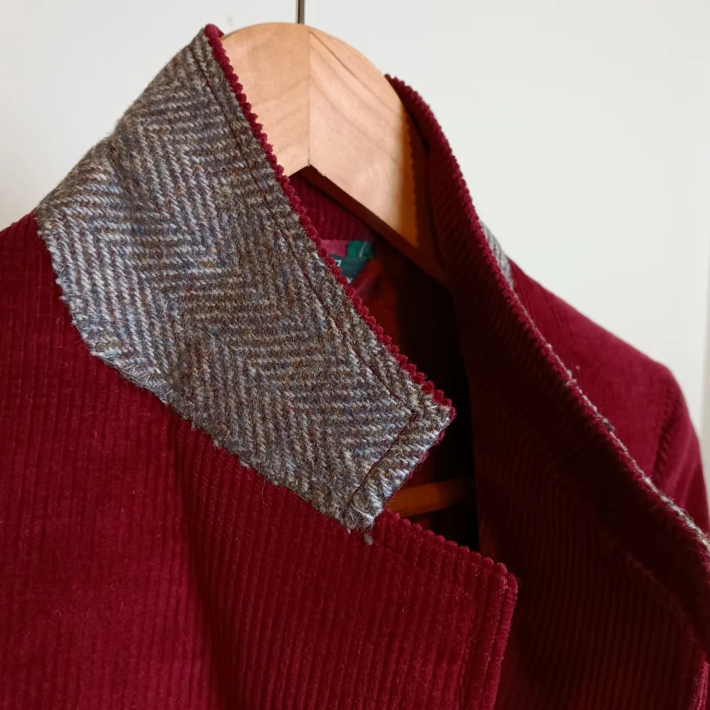Vintage Polo Ralph Lauren Boys Single Breasted Corduroy Blazer Sport Coat
